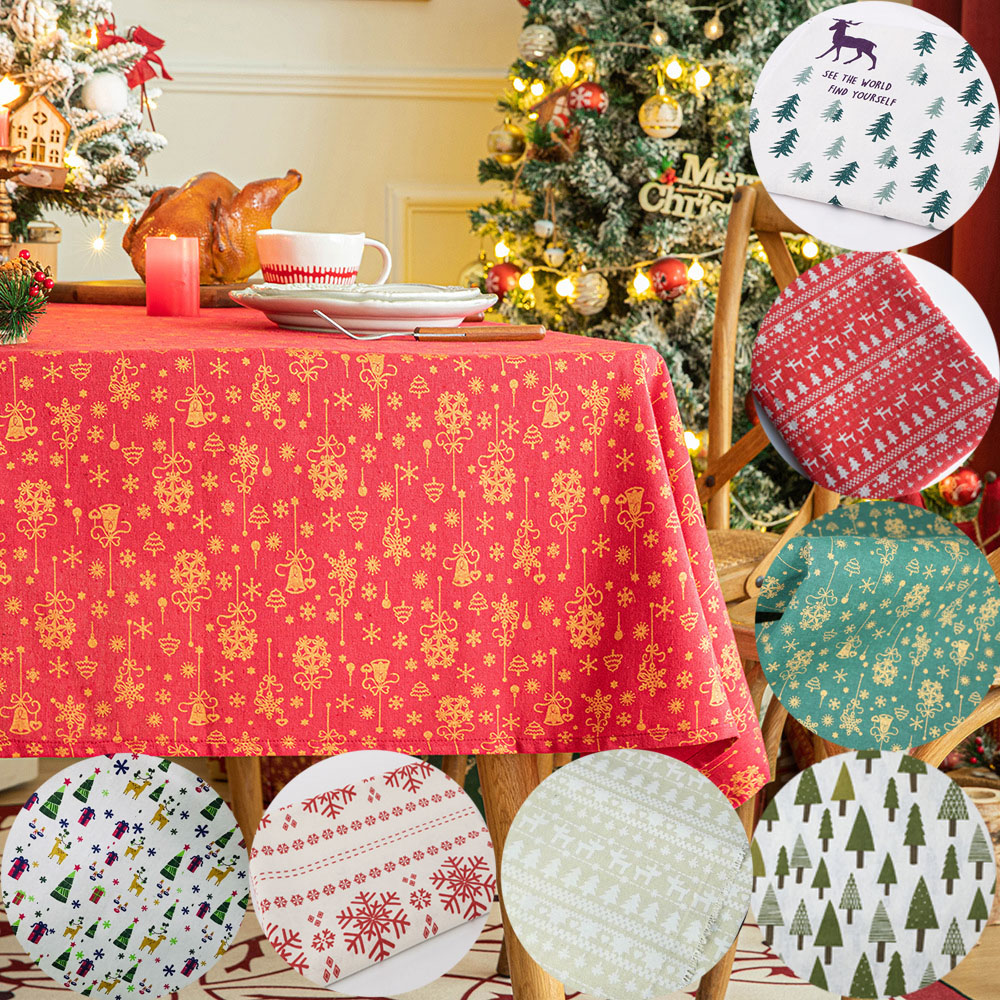 Home Textiles Importers In Usa - 45/90x145cm Kiefer Schnee Weihnachten Druck Baumwolle