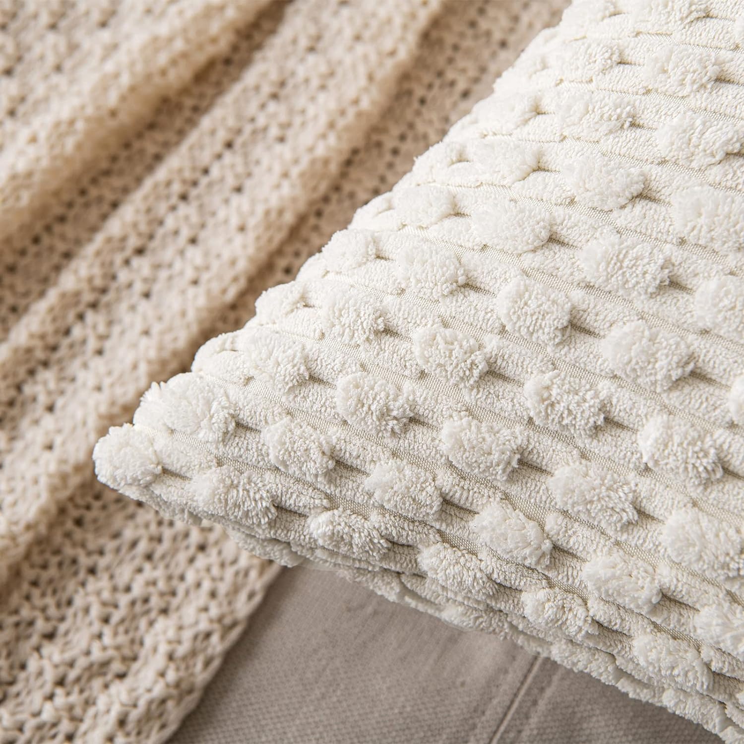 Gestreifter Überwurf-Kissenbez – Pillow Insert 18X18 Bewertung und Preis