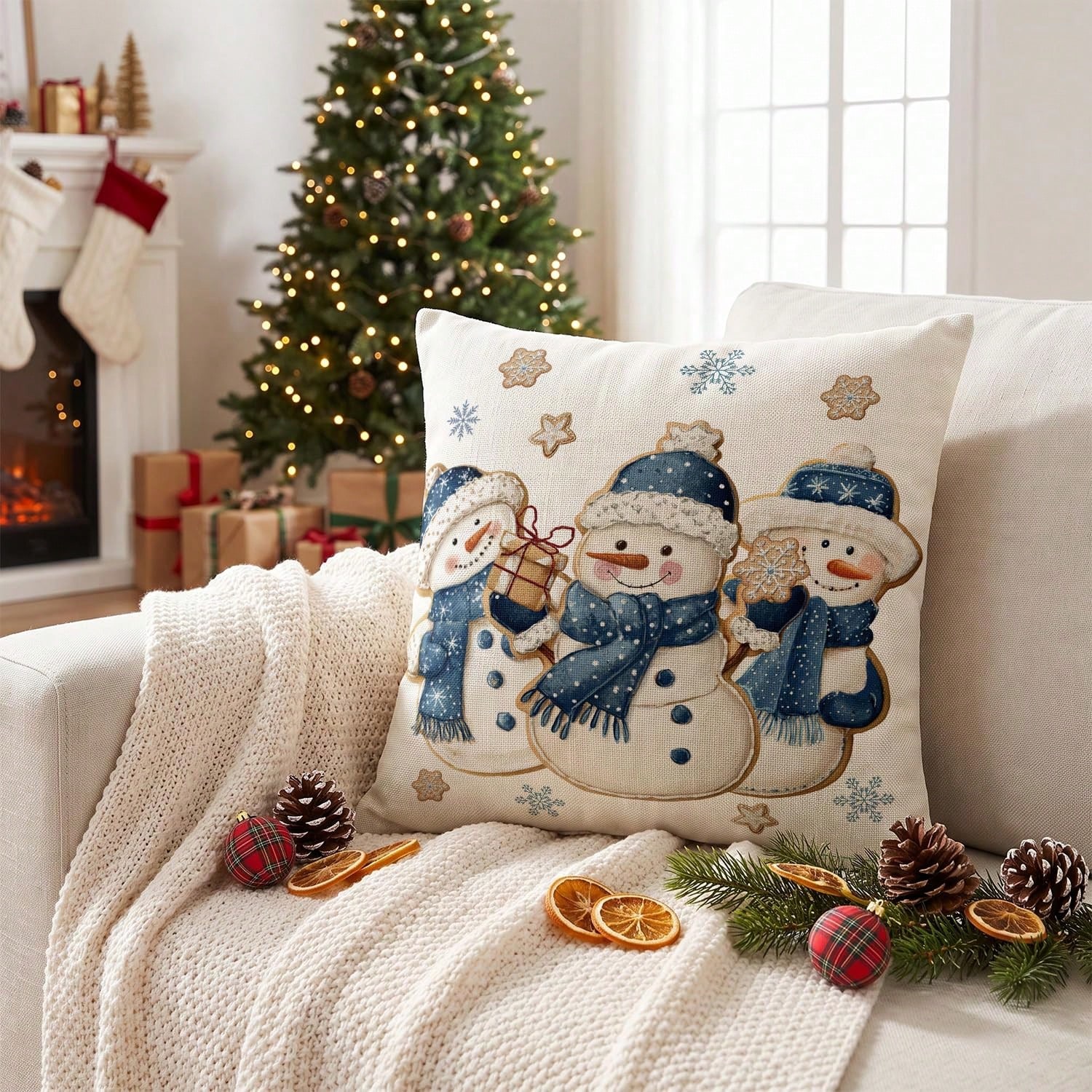 1 Stück Winter-Schneemann-Schn – Pillow Insert 18X18 Bewertung und Preis